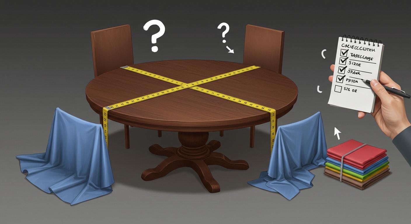Mistakes to Avoid When Choosing Tablecloth Size for a 6-Foot Round Table