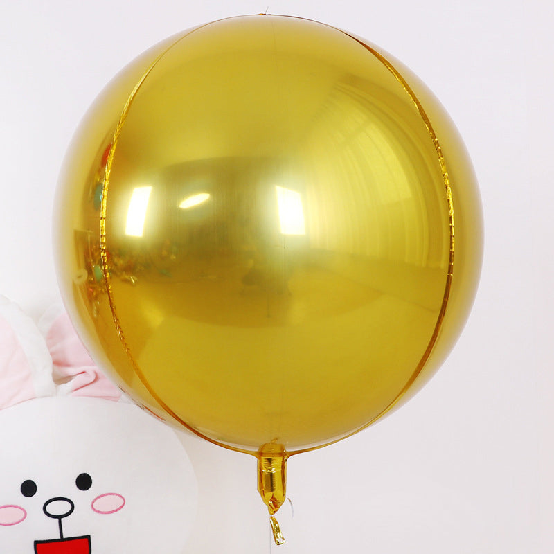 2 Pcs 4D Sphere Balloons for Happy Birthday Decoration, Carnival Decoration, Wedding, Christmas Decorations