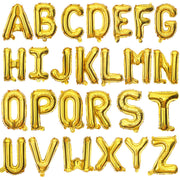 Letter Mylar Foil Balloons 32" Gold