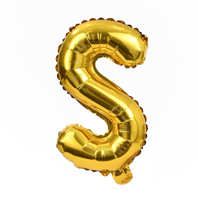 Gold Letter A-Z Balloons,Custom Phrase Mylar Foil Alphabet Letter DIY Personalized Phrase Banner for Birthday Anniversary Celebration Graduation Party Supplies Decoration
