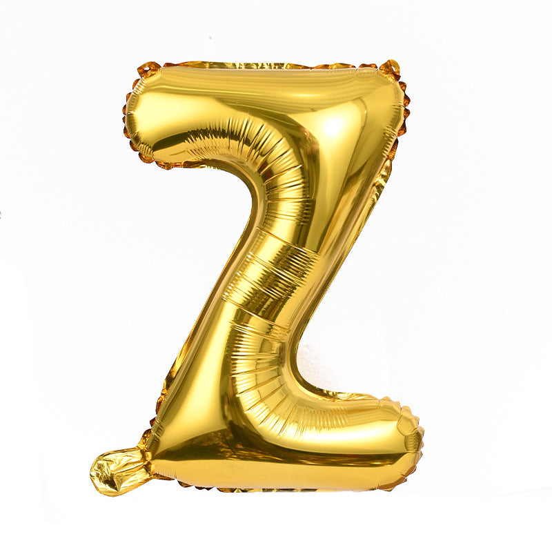 Gold Letter A-Z Balloons,Custom Phrase Mylar Foil Alphabet Letter DIY Personalized Phrase Banner for Birthday Anniversary Celebration Graduation Party Supplies Decoration
