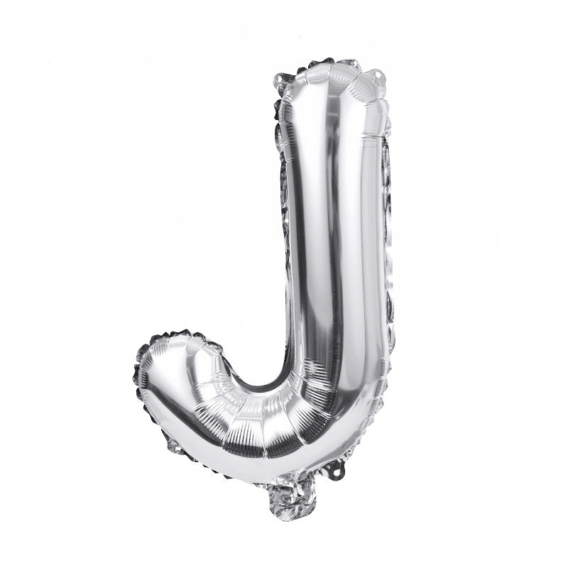 Silver Letter A-Z Balloons,Custom Phrase Mylar Foil Alphabet Letter DIY Personalized Phrase Banner for Birthday Anniversary Celebration Graduation Party Supplies Decoration