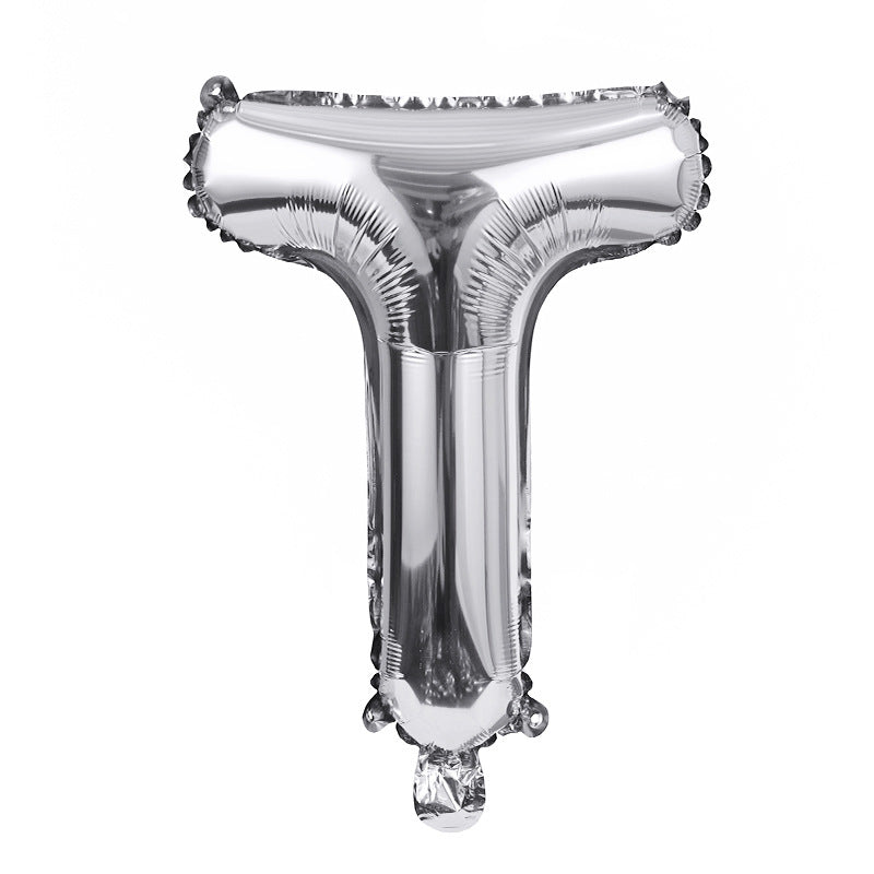 Silver Letter A-Z Balloons,Custom Phrase Mylar Foil Alphabet Letter DIY Personalized Phrase Banner for Birthday Anniversary Celebration Graduation Party Supplies Decoration