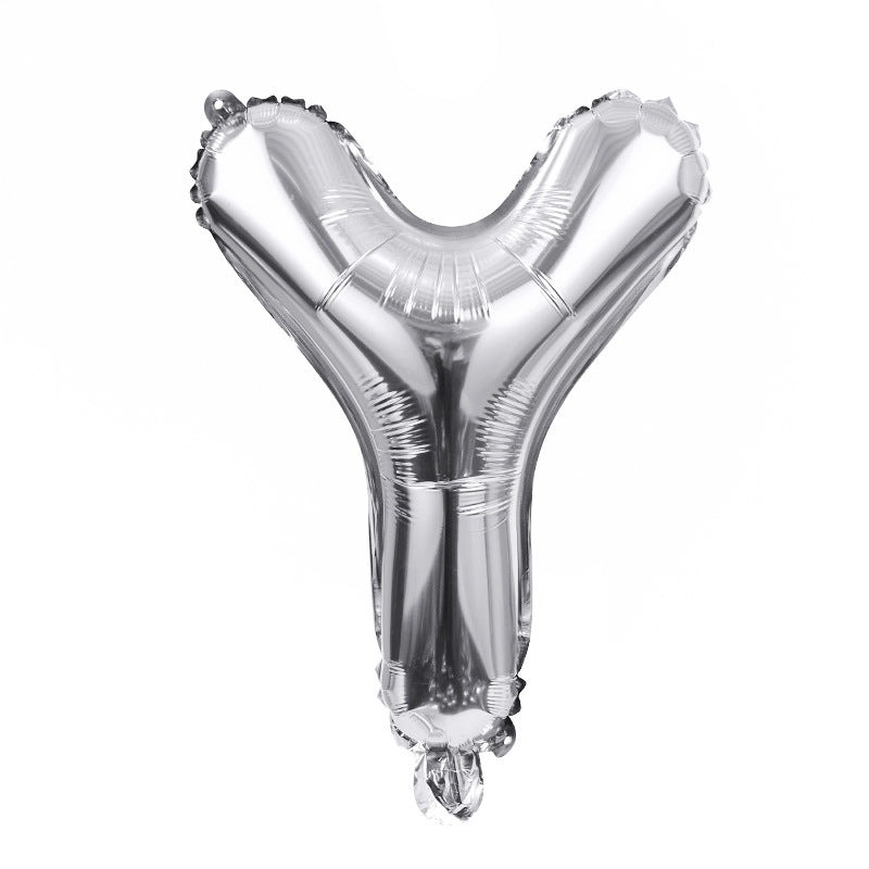 Silver Letter A-Z Balloons,Custom Phrase Mylar Foil Alphabet Letter DIY Personalized Phrase Banner for Birthday Anniversary Celebration Graduation Party Supplies Decoration