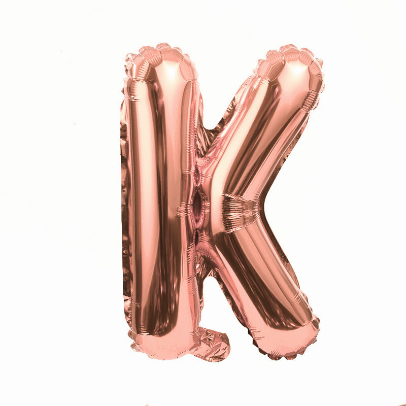 Rose Gold Letter A-Z Balloons,Custom Phrase Mylar Foil Alphabet Letter DIY Personalized Phrase Banner for Birthday Anniversary Celebration Graduation Party Supplies Decoration
