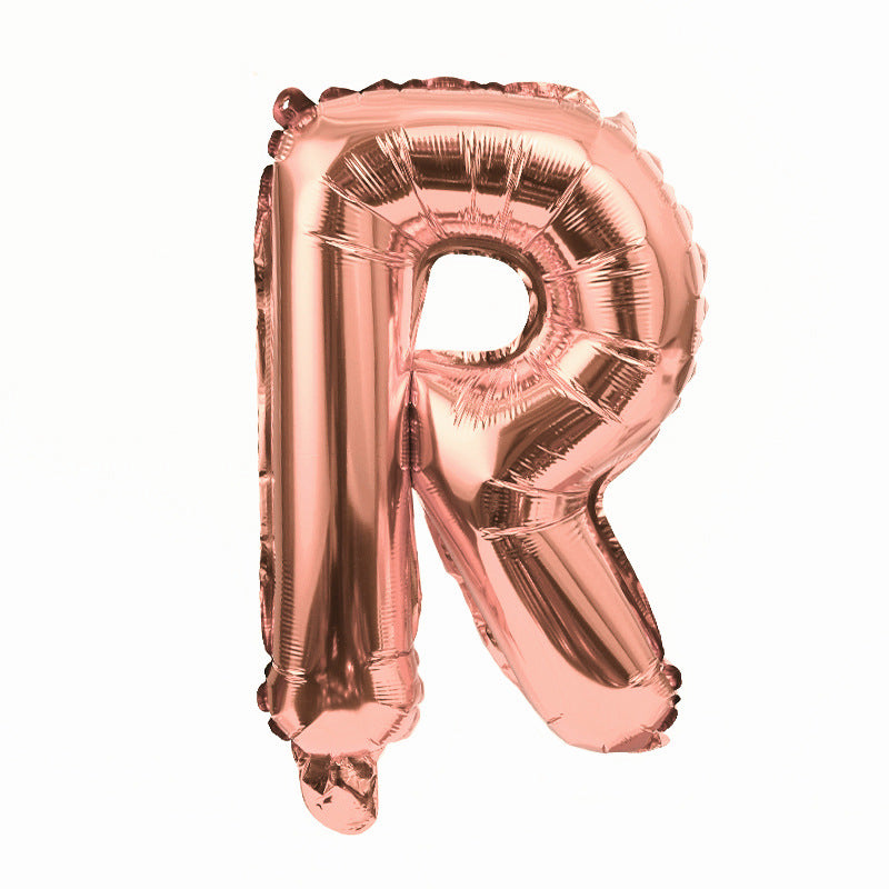 Rose Gold Letter A-Z Balloons,Custom Phrase Mylar Foil Alphabet Letter DIY Personalized Phrase Banner for Birthday Anniversary Celebration Graduation Party Supplies Decoration