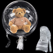 Giant Clear Balloons Pre Stretched Extra Wide Mouth Valentine's Day BoBo Balloons Large Transparent Bubble Balloon for Wedding Birthday Party Decoration 50Pcs