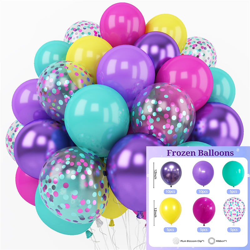 40 Pcs 12" Party Balloons with Ribbon for Birthday Wedding Graduation Anniversary Party Decorations