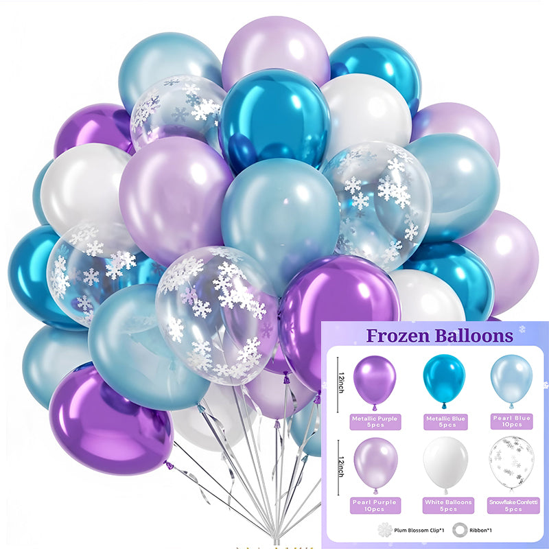 40 Pcs 12" Party Balloons with Ribbon for Birthday Wedding Graduation Anniversary Party Decorations