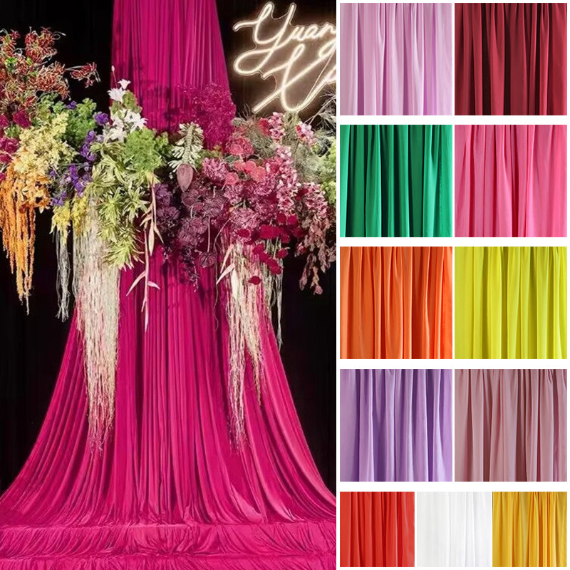 Ceiling/Curtain Draping Chiffon With Rod Pocket  For Wedding Birthday & Theme Parties