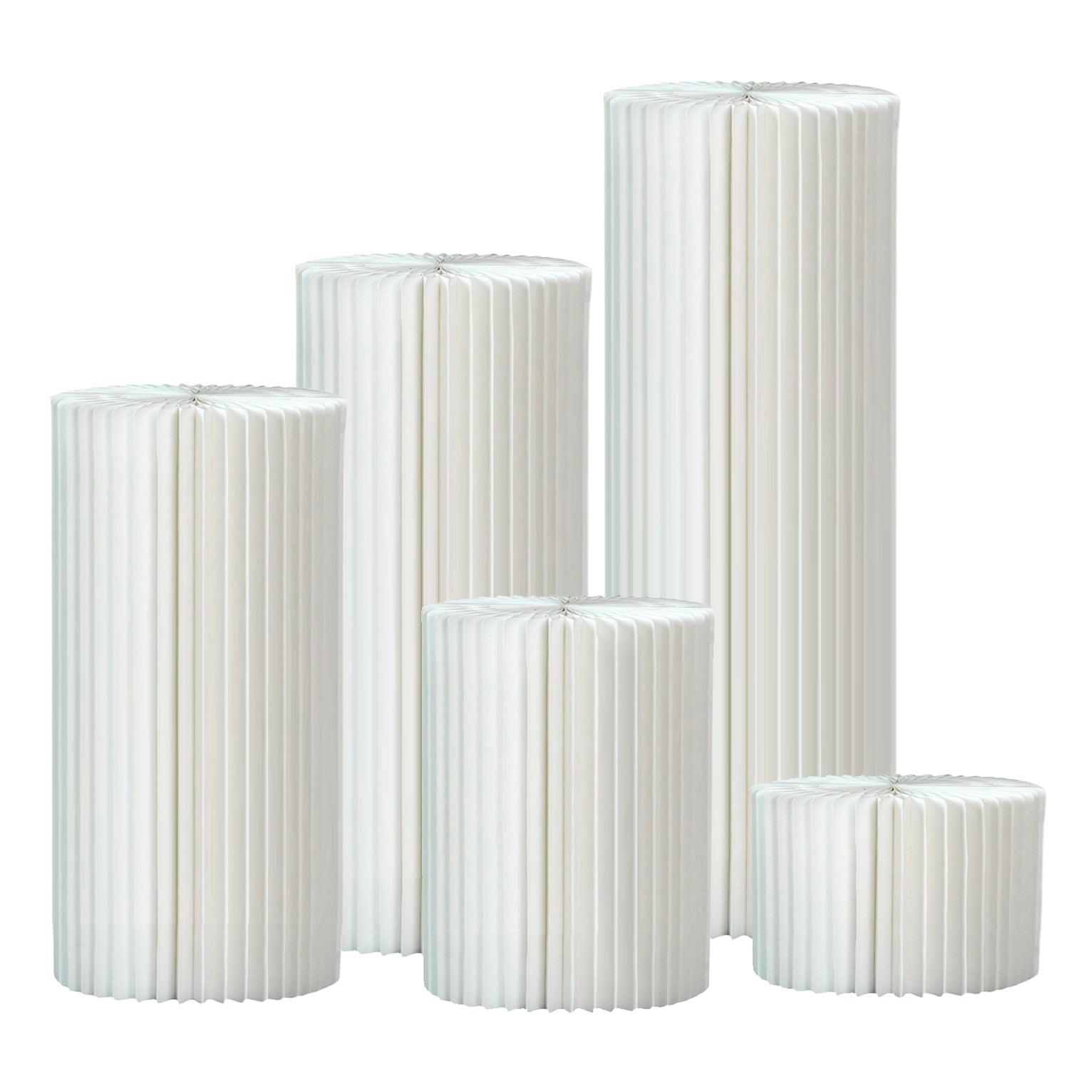 Cylinder Stands for Party Foldable Cardboard Columns Cylinder Tables for Parties Baby Shower Birthday Wedding Pillars Display Decoration