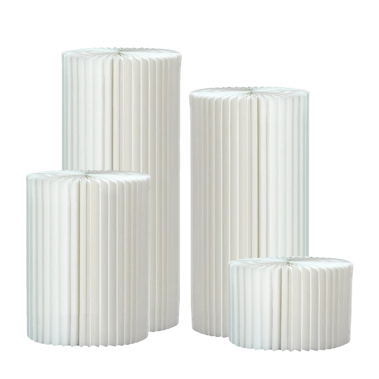 Cylinder Stands for Party Foldable Cardboard Columns Cylinder Tables for Parties Baby Shower Birthday Wedding Pillars Display Decoration