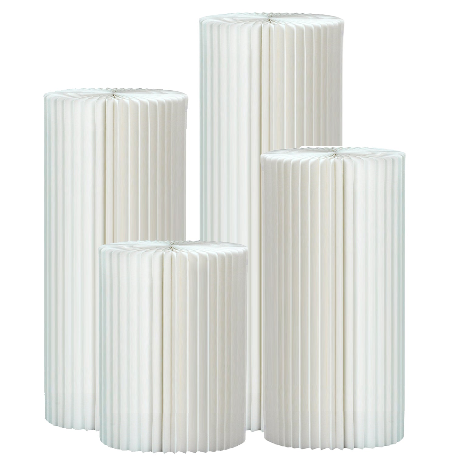 Cylinder Stands for Party Foldable Cardboard Columns Cylinder Tables for Parties Baby Shower Birthday Wedding Pillars Display Decoration