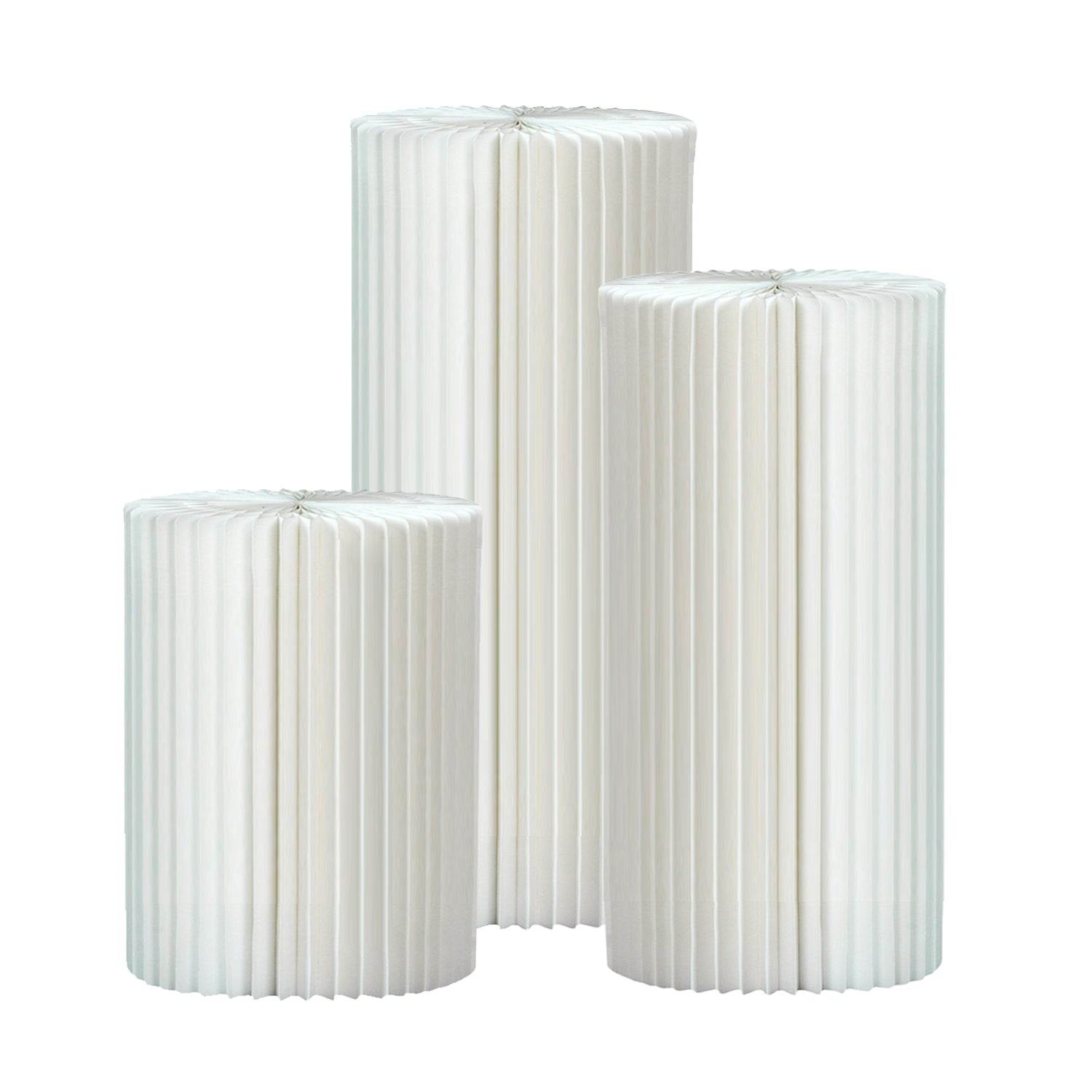 Cylinder Stands for Party Foldable Cardboard Columns Cylinder Tables for Parties Baby Shower Birthday Wedding Pillars Display Decoration