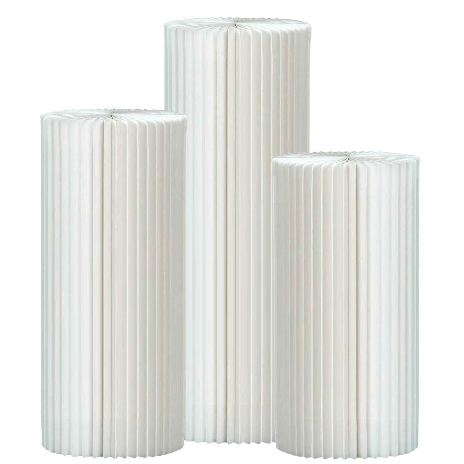 Cylinder Stands for Party Foldable Cardboard Columns Cylinder Tables for Parties Baby Shower Birthday Wedding Pillars Display Decoration