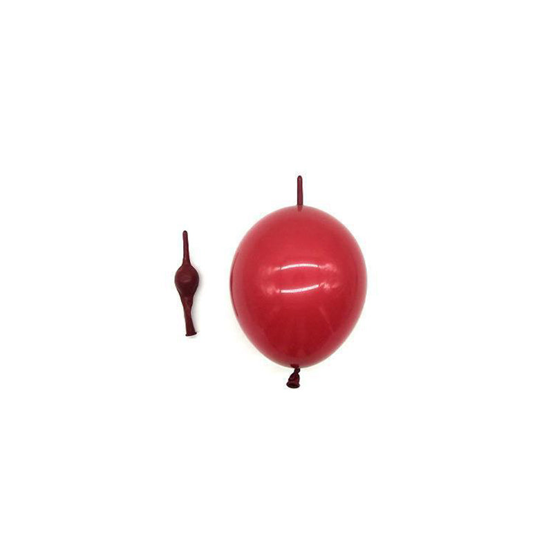 Red Ruby Latex Balloons, Red Round thick Ruby Double Latex Balloons for Love Bride Wedding Valentine Day Party Decoration Supply