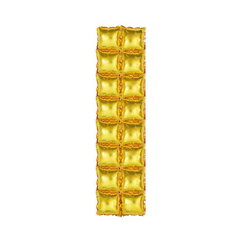10 Pack Double Row Square Mylar Foil Balloons Backdrops 41x11 in Wedding Party Events Reception Decorations Supplies