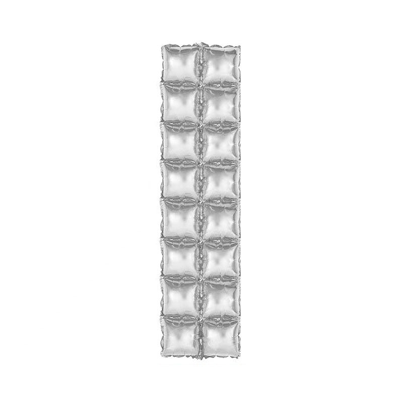 10 Pack Double Row Square Mylar Foil Balloons Backdrops 41x11 in Wedding Party Events Reception Decorations Supplies