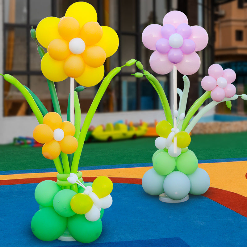 Butterfly Flower Decorations Balloon Column Stand Kit for Baby Shower Wedding Birthday Party Supplies