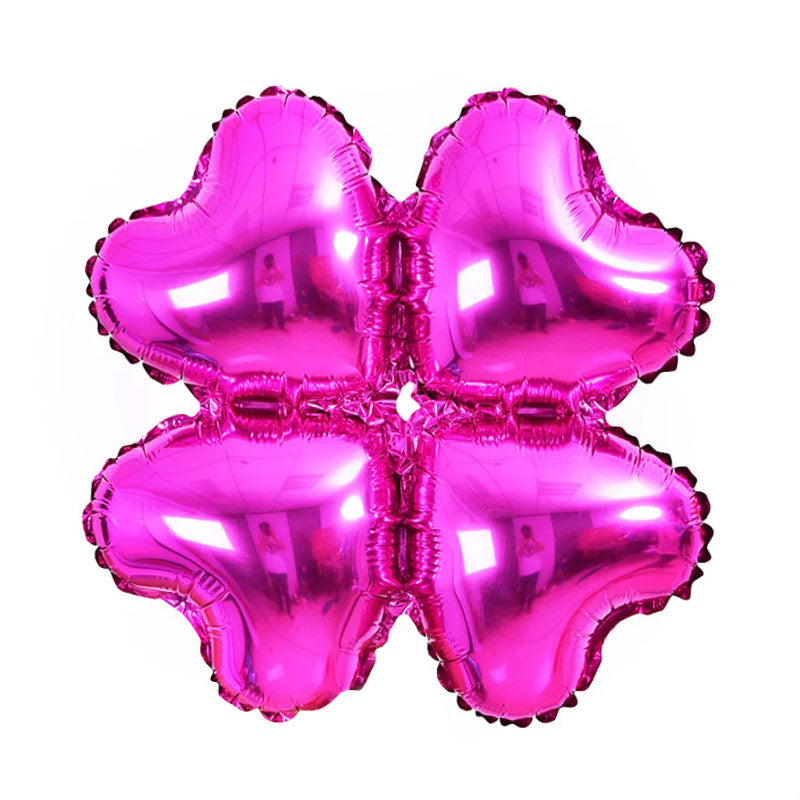 10 Pcs 16 Inch Four Leaf Clover Foil Balloon for Baby Shower Wedding Birthday St. Patricks Day Party Decorations