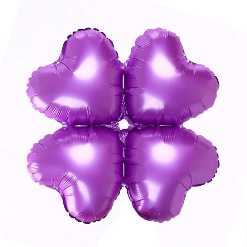 10 Pcs 16 Inch Four Leaf Clover Foil Balloon for Baby Shower Wedding Birthday St. Patricks Day Party Decorations
