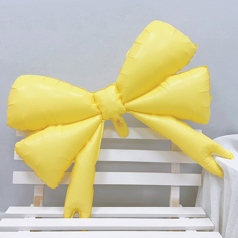 Large Bow Balloons, Bow Themed Party Decorations Elegant Coquette Balloons for Coquette Birthday Wedding Engagement Party Decoration