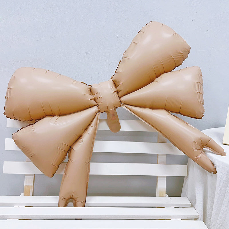 Large Bow Balloons, Bow Themed Party Decorations Elegant Coquette Balloons for Coquette Birthday Wedding Engagement Party Decoration