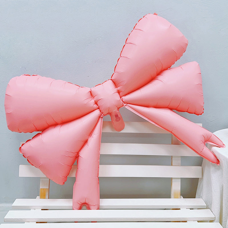 Large Bow Balloons, Bow Themed Party Decorations Elegant Coquette Balloons for Coquette Birthday Wedding Engagement Party Decoration