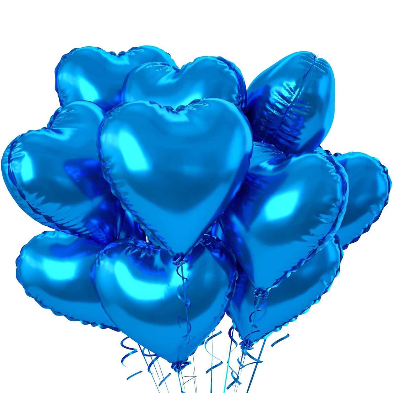 2PCS 18inch Foil Heart Shaped Balloons for Helium, Valentine Decorations, Wedding, Birthday, Anniversary
