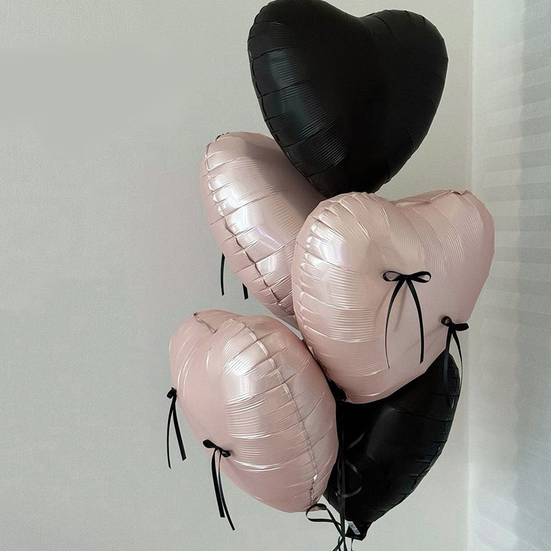 2PCS 18inch Foil Heart Shaped Balloons for Helium, Valentine Decorations, Wedding, Birthday, Anniversary