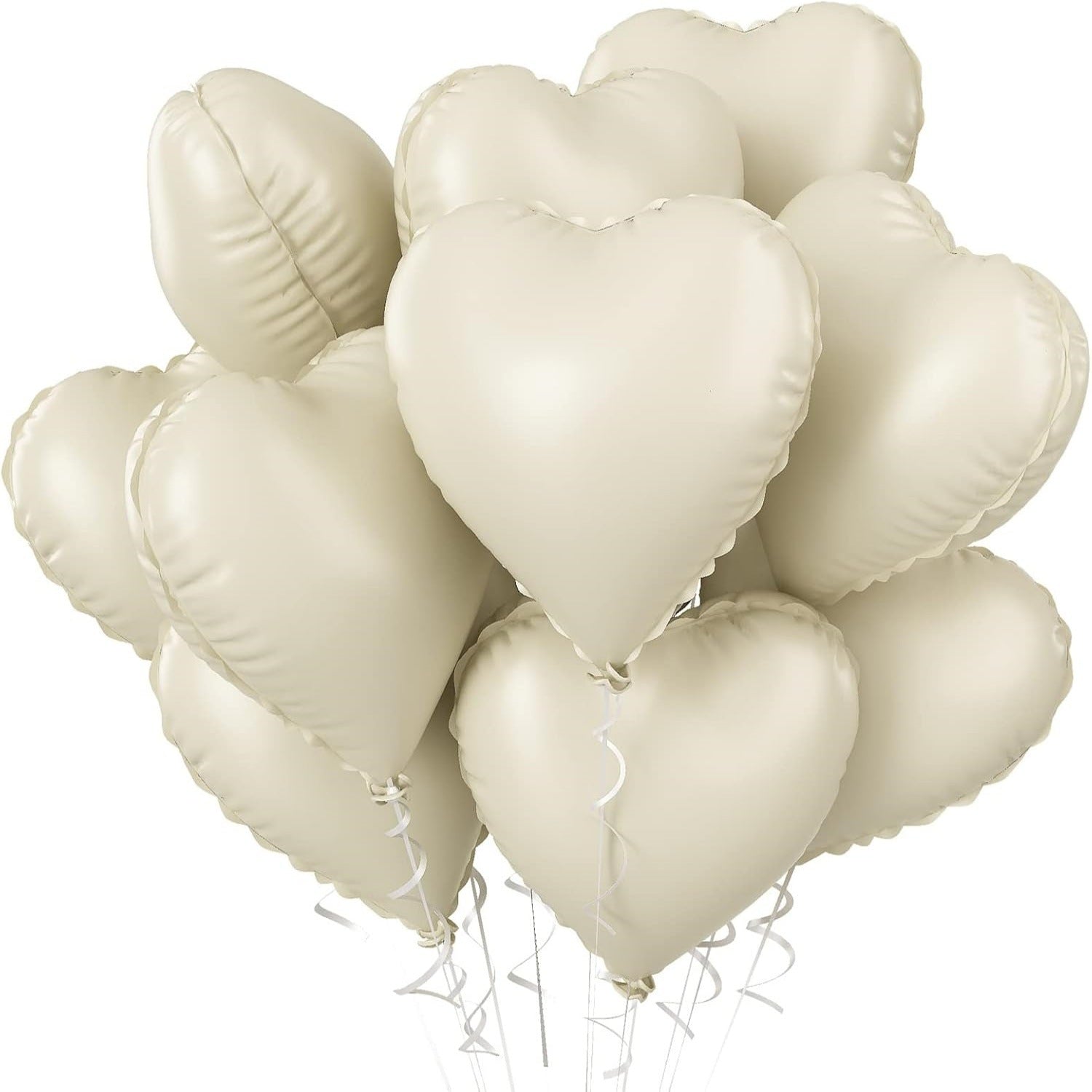 2PCS 18inch Foil Heart Shaped Balloons for Helium, Valentine Decorations, Wedding, Birthday, Anniversary