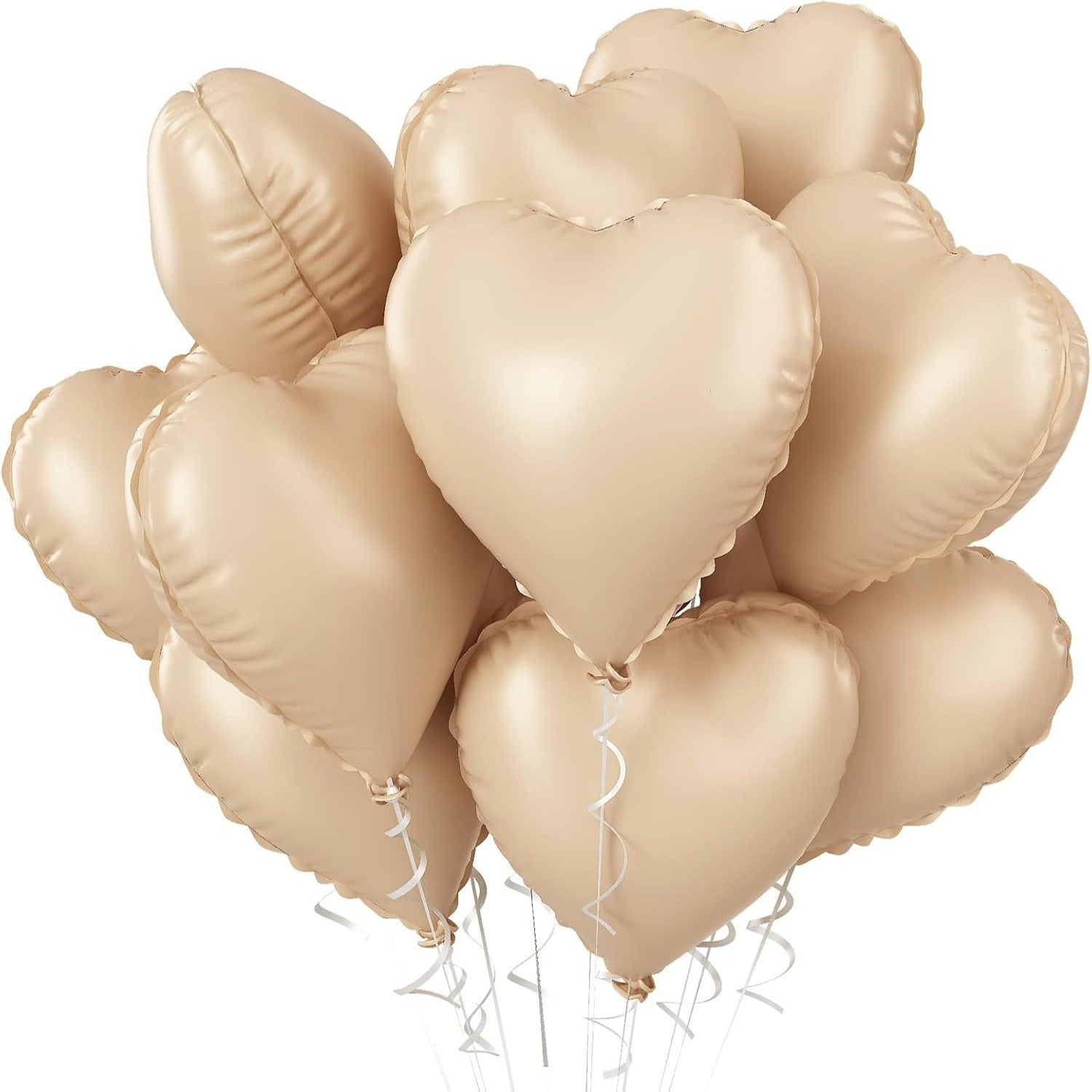 2PCS 18inch Foil Heart Shaped Balloons for Helium, Valentine Decorations, Wedding, Birthday, Anniversary