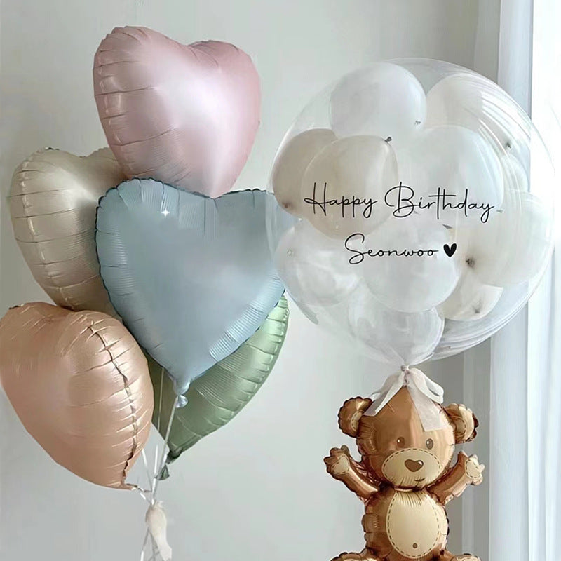2PCS 18inch Foil Heart Shaped Balloons for Helium, Valentine Decorations, Wedding, Birthday, Anniversary