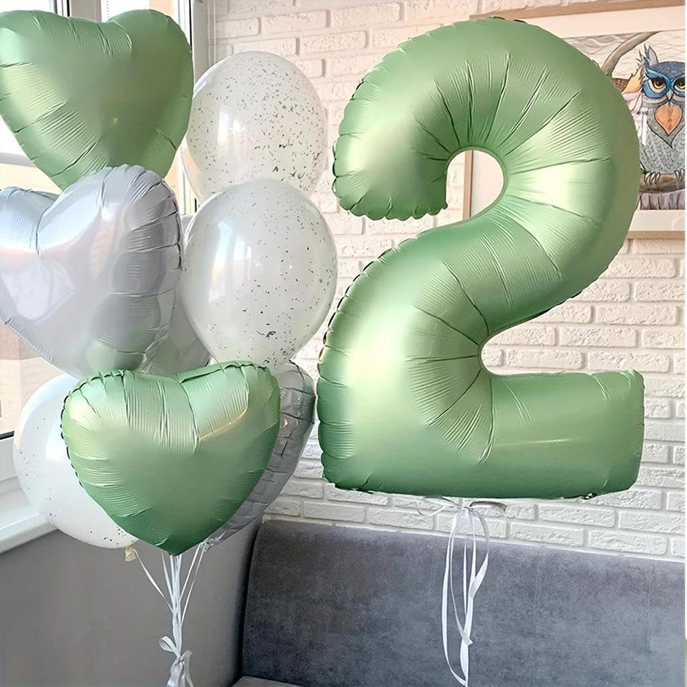 2PCS 18inch Foil Heart Shaped Balloons for Helium, Valentine Decorations, Wedding, Birthday, Anniversary