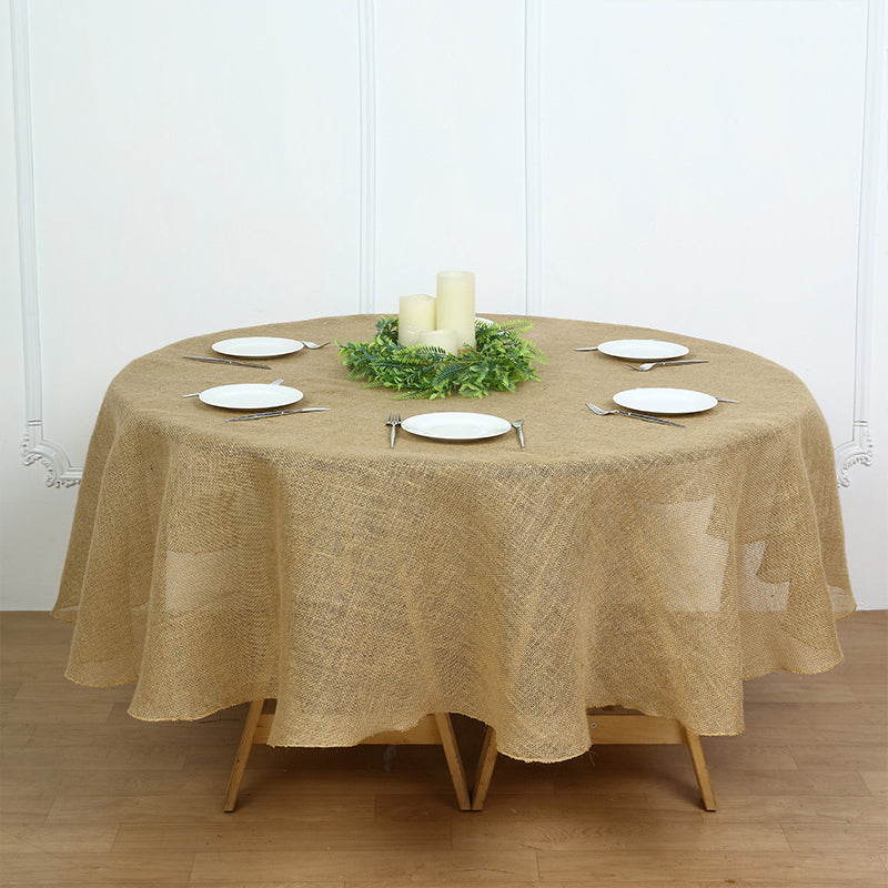 Rustic Boho Chic Burlap Jute Tablecloth