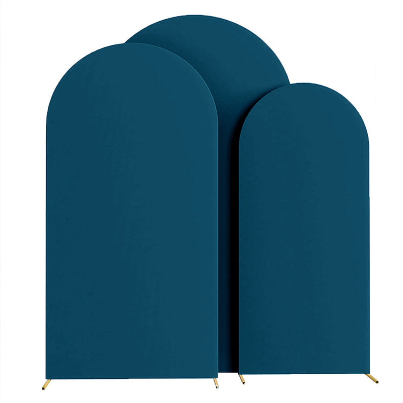 Lake Blue Polyester Wedding Arch Cover