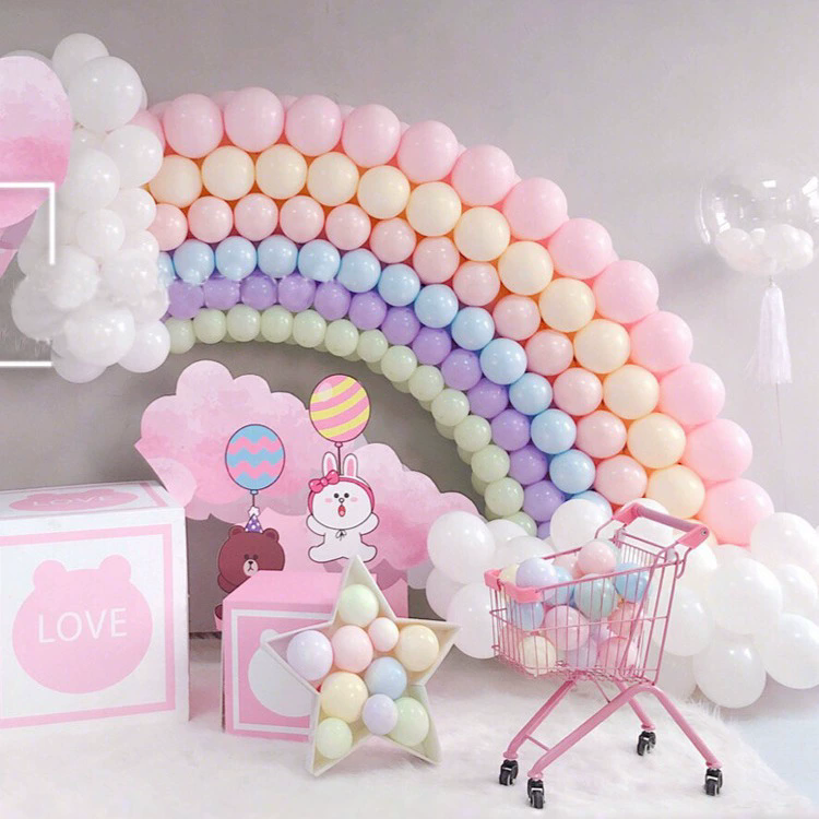 Macaron Latex Party Balloons for Graduation, Easter, Wedding, Birthday, Bridal Shower, Rainbow Party, Baby Shower, Anniversary Party Decorations