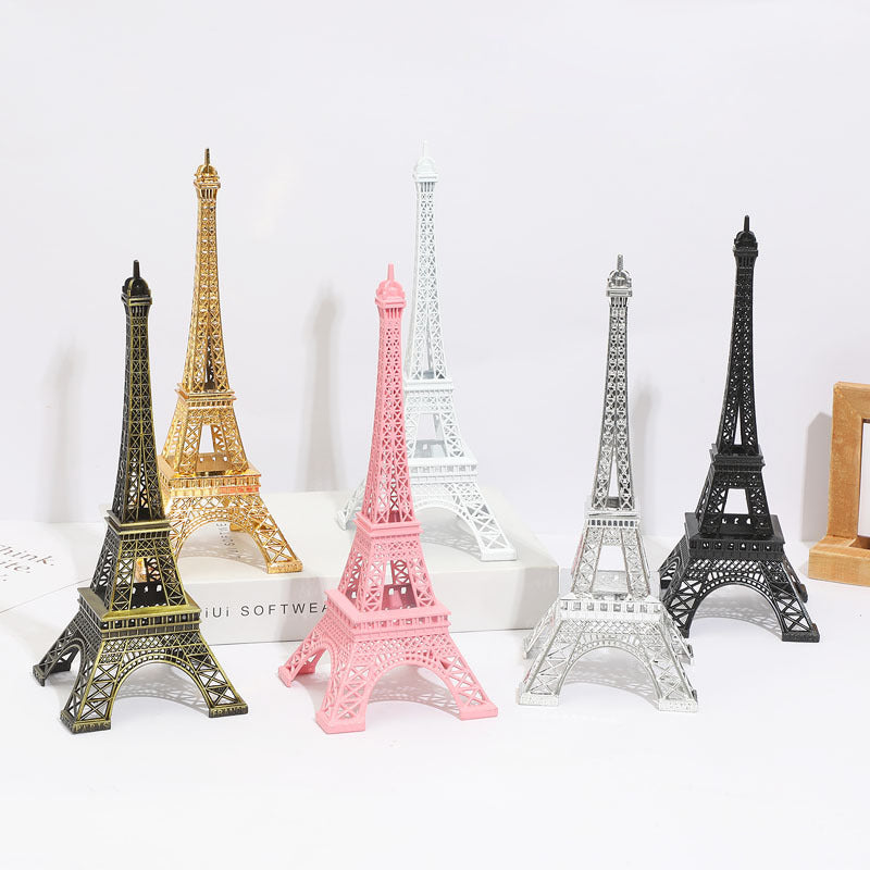 Metal Eiffel Tower Table Centerpiece 10" Bronze