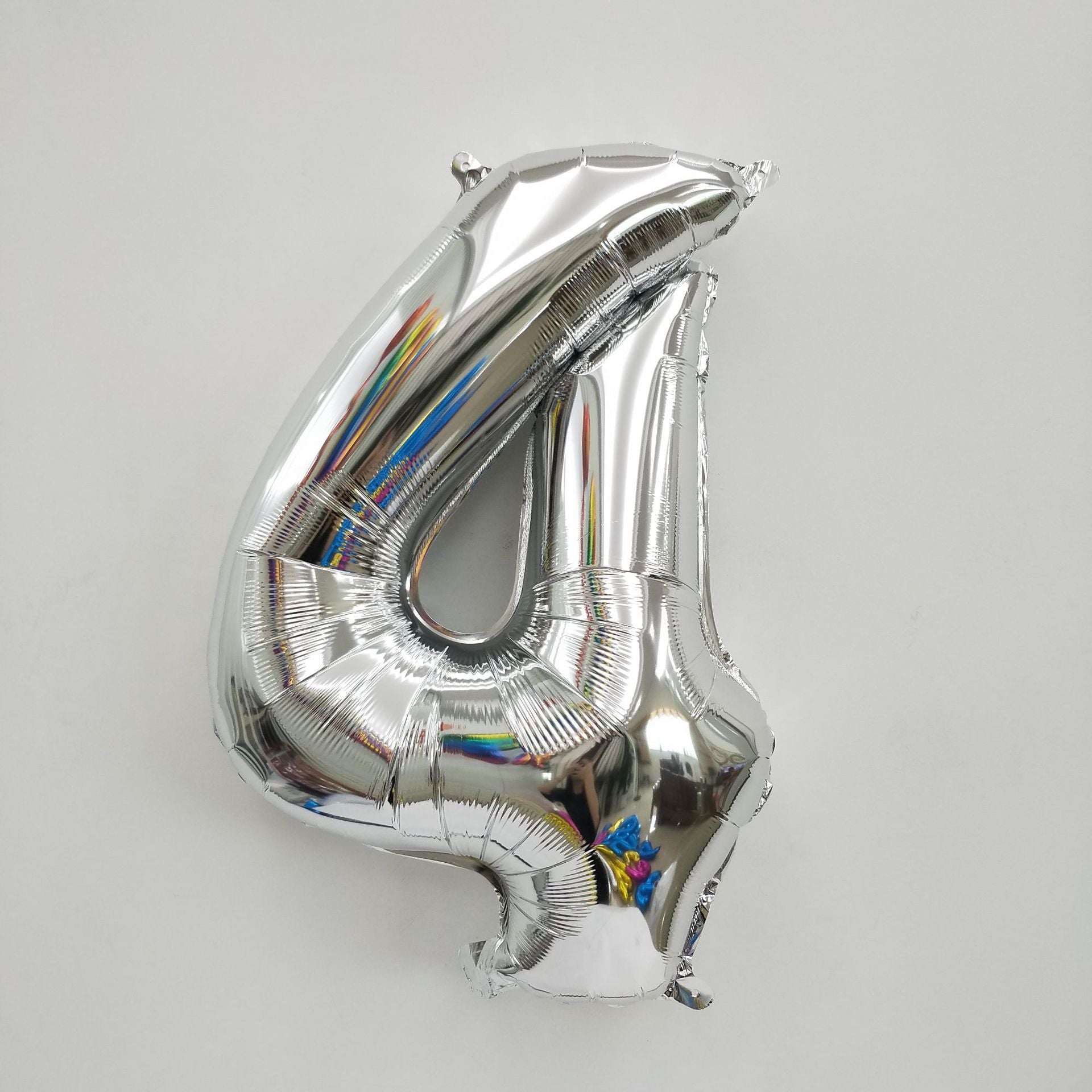 Silver Number Balloon Foil Mylar Party Wedding Bachelorette Birthday Bridal Shower Graduation Anniversary Celebration Decoration can fly with helium