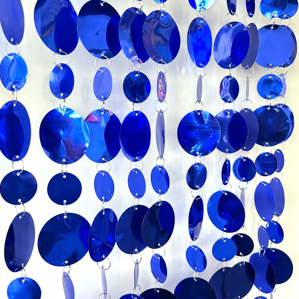 20Pcs 3ft Sparkle PVC Sequin Bead Doorway Curtain Door Window Decor Room Divider Blind for Home Festivals Wedding Party Decorations