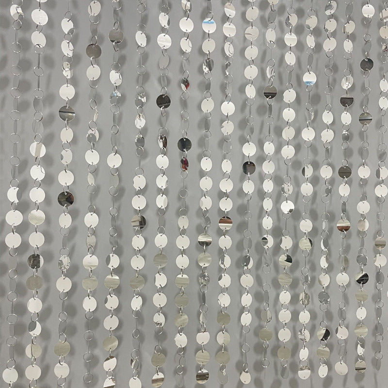 20Pcs 3ft Sparkle PVC Sequin Bead Doorway Curtain Door Window Decor Room Divider Blind for Home Festivals Wedding Party Decorations