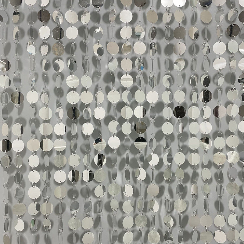 20Pcs 3ft Sparkle PVC Sequin Bead Doorway Curtain Door Window Decor Room Divider Blind for Home Festivals Wedding Party Decorations