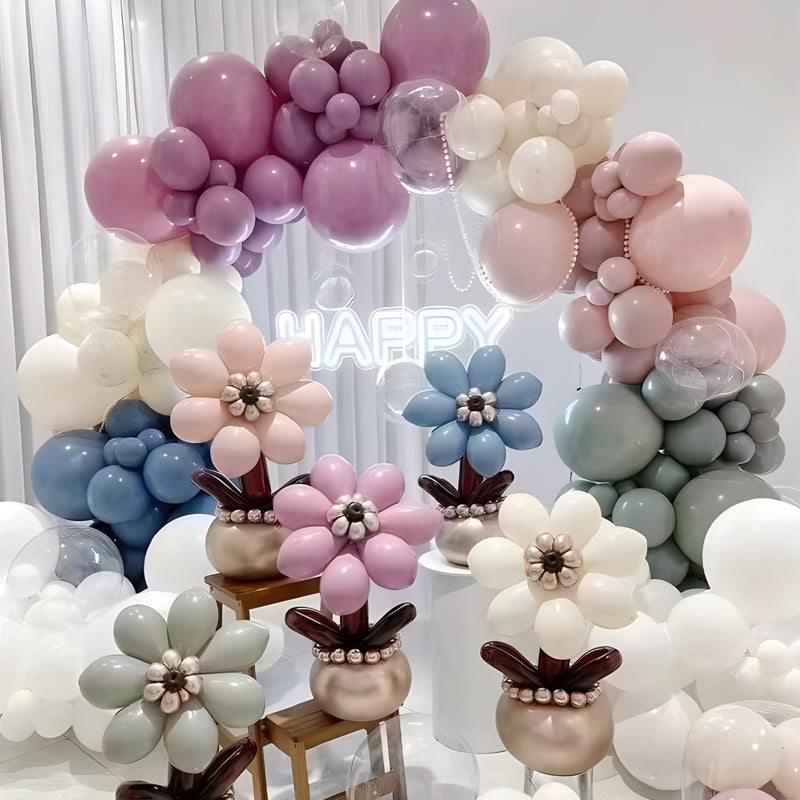 Round Pastel Dusk Latex Balloons for Birthday Decorations, Wedding, Graduation, Baby Shower, Anniversary, Bridal Shower, Party Celebrations