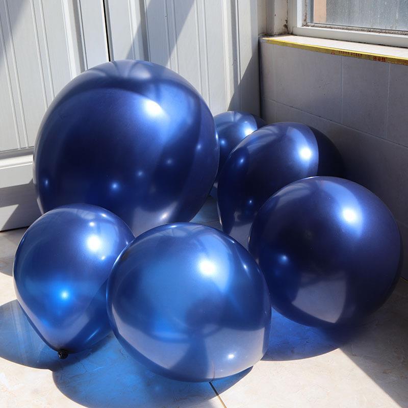 Navy Blue Balloons Round Helium Pearl Dark Blue Balloons For Wedding Birthday Christmas Party Decoration