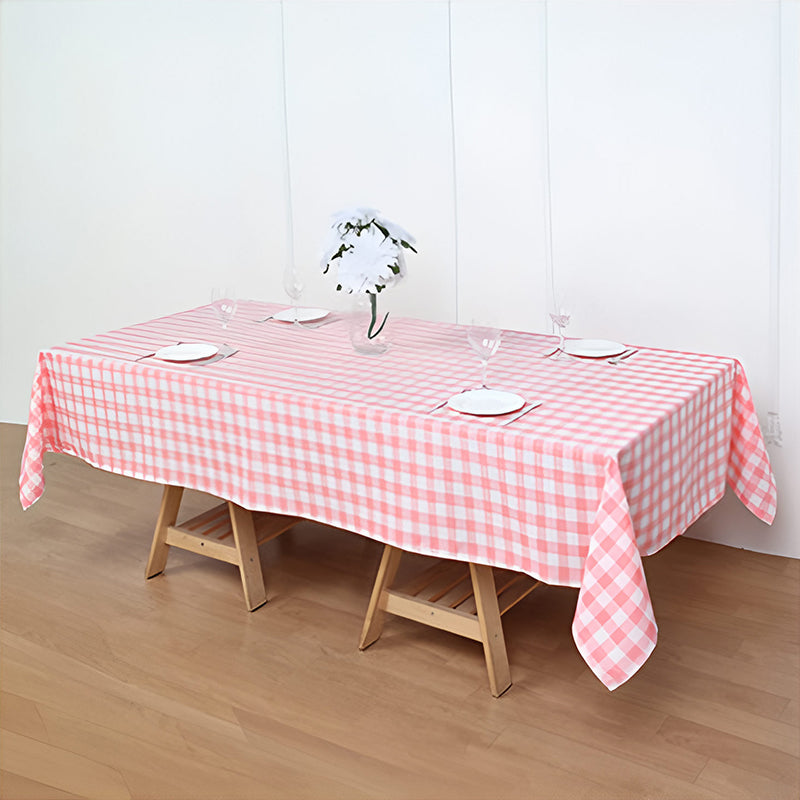 Buffalo Plaid Tablecloth Waterproof Checkered Table Cloths Rectangle for Outdoor Picnic/Party/Dining