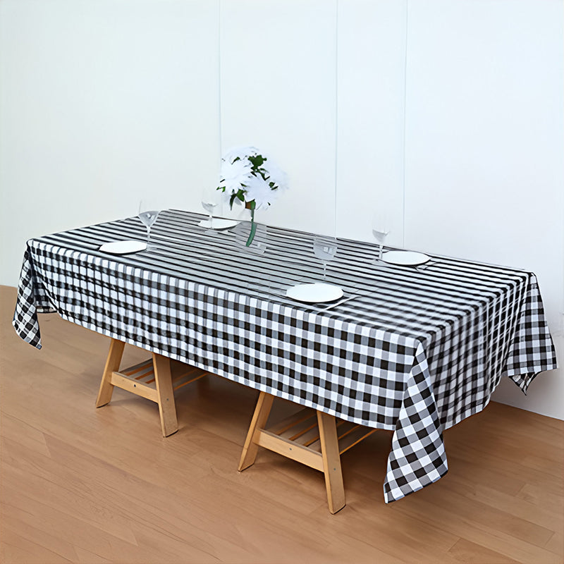Buffalo Plaid Tablecloth Waterproof Checkered Table Cloths Rectangle for Outdoor Picnic/Party/Dining