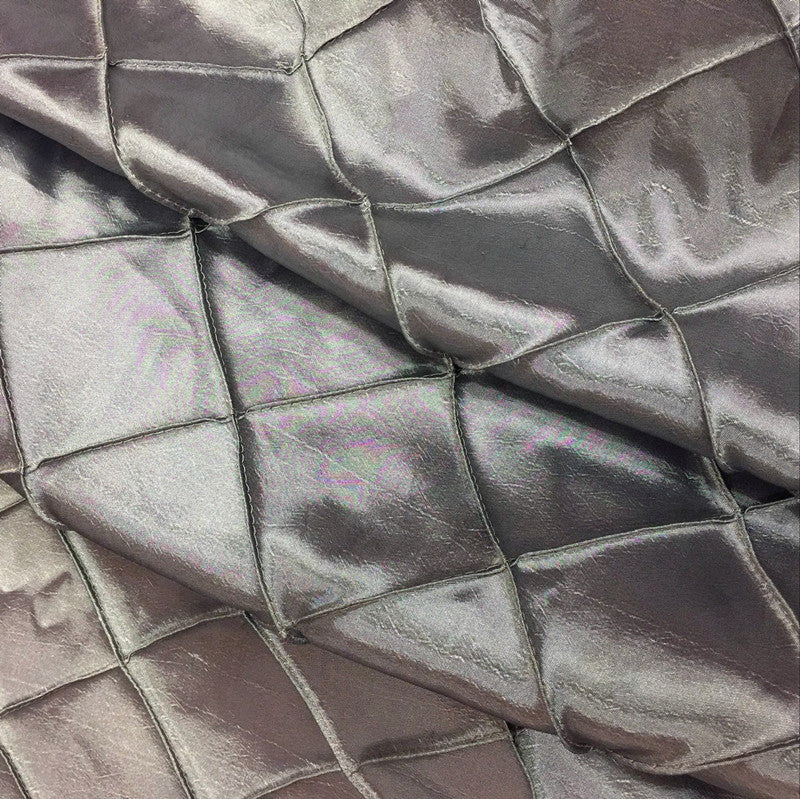 Polyester Solid Color Checkered Tablecloth Rectangle Black