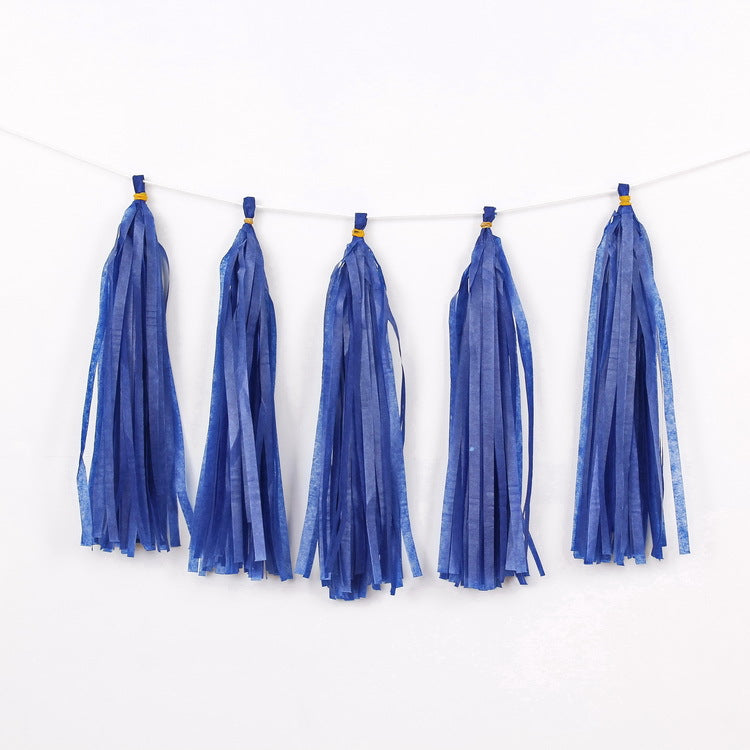 12 Pcs Tassel Garland Tissue Paper Tassels Garland Banner for Party Birthday Wedding Decoration Baby Shower Table Decor