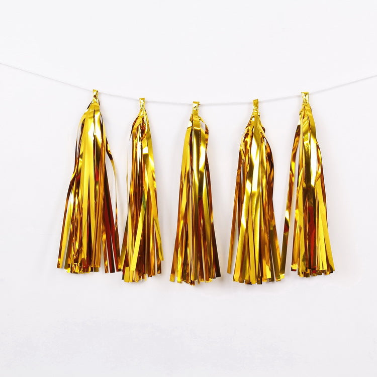 12 Pcs Tassel Garland Tissue Paper Tassels Garland Banner for Party Birthday Wedding Decoration Baby Shower Table Decor