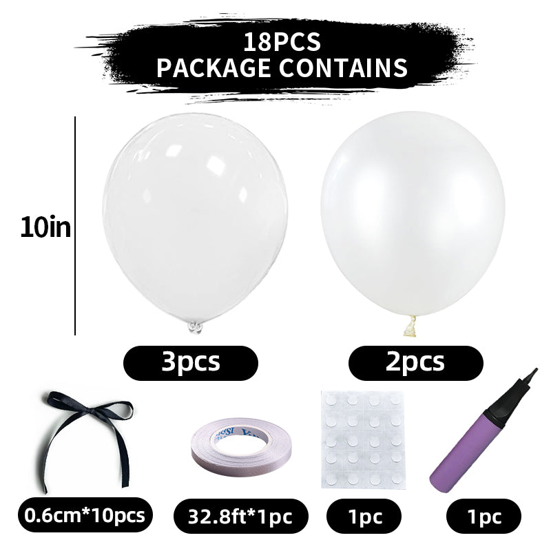 Mini Ribbon Bows Balloons DIY Party Decorations 10" White